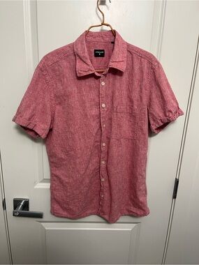 Strellson Men's Short-Sleeve Button-Down Shirt in size L